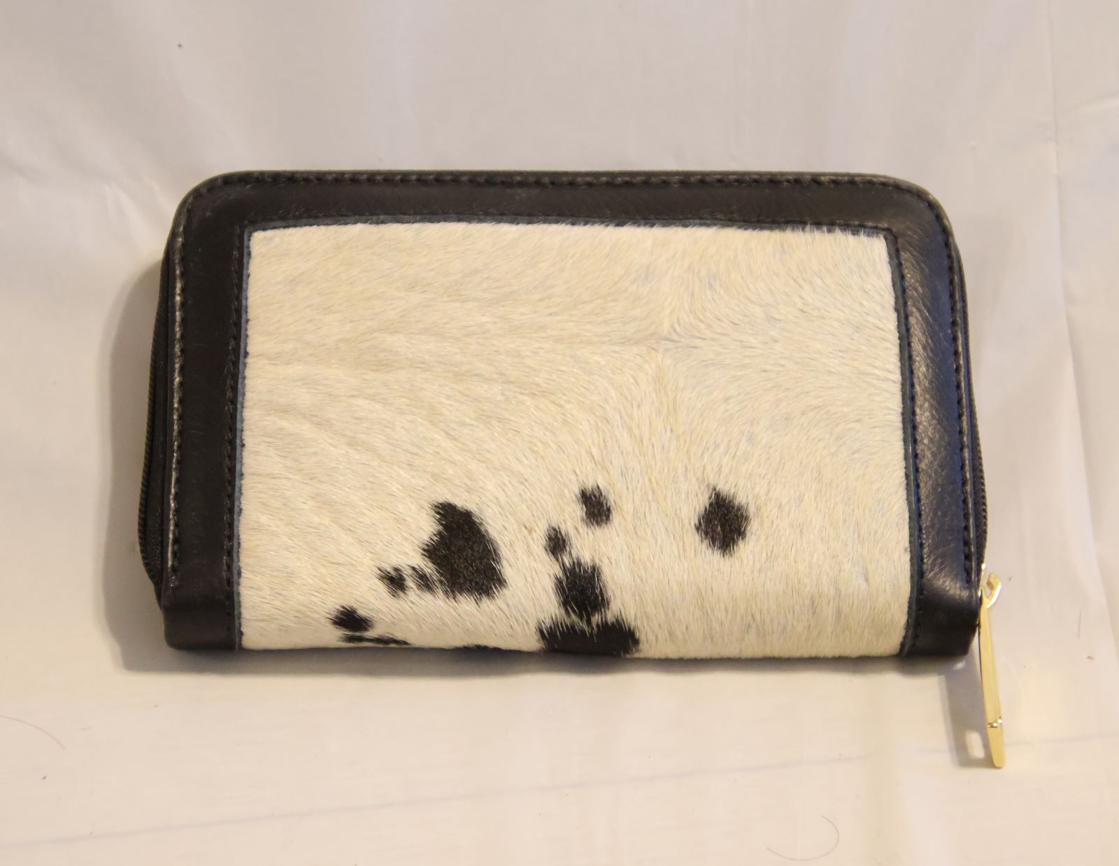 Black and white wallet