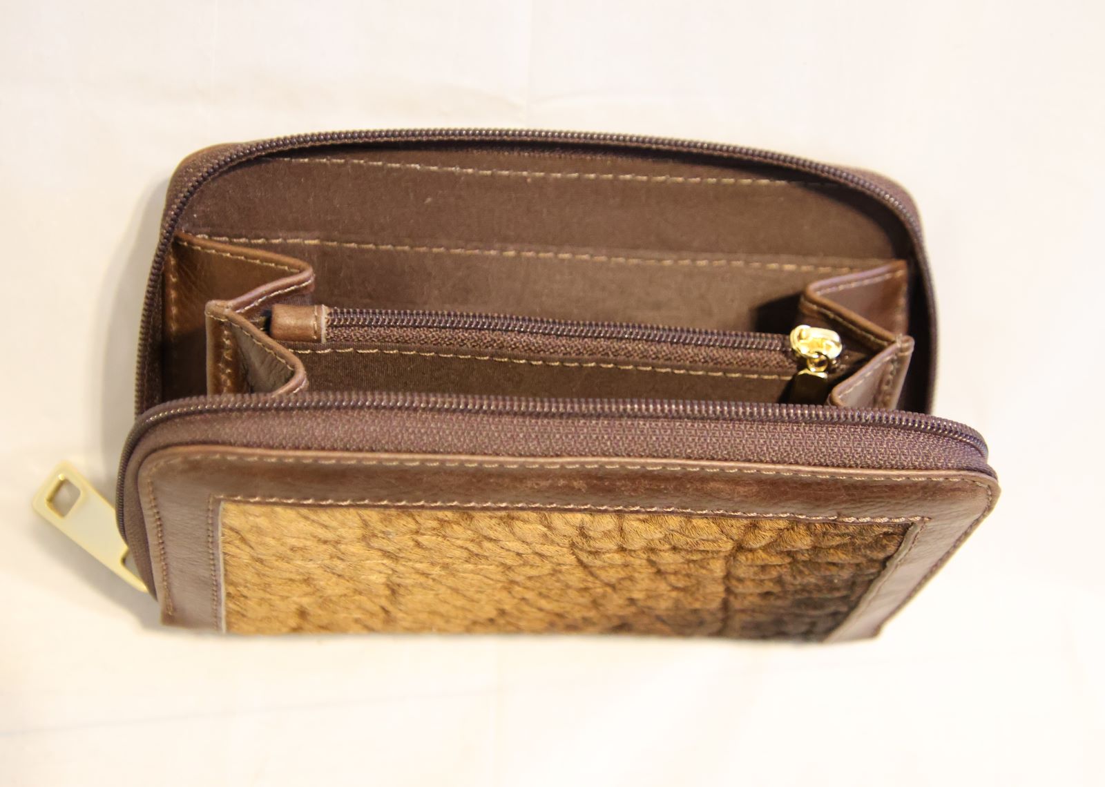 Whiskey-colored wallet
